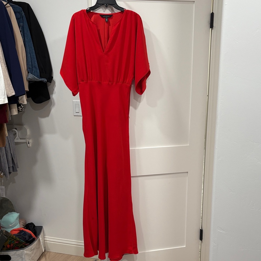 White House Black Market Vibrant Red Dress.